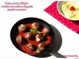 Recette Boulettes de boeuf coeur mozzarella et spaghettis de courgette