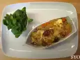 Recette Gratin de vitelotte et potimarron crémé aux magrets fumés