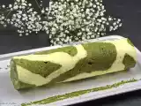 Recette Roulé girafe au thé matcha et citron