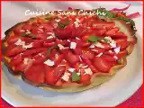 Recette Tarte aux fraises, crème basilic et citron vert