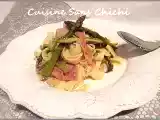 Recette Tagliatelles aux asperges et jambon cru
