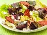 Recette Salade facile de betterave, chorizo et fêta