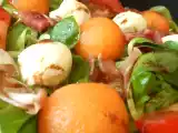 Recette Salade de melon, jambon cru & mozzarella