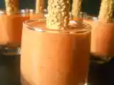 Recette Verrines à la crème de poivron