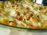 Recette Gratin de pâtes lardons & mozzarella