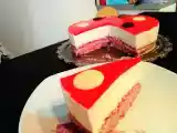 Recette Entremet mousse coco et crémeux à la fraise / fête des mères