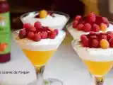 Recette Graines de chia parfumées au lait de coco, mangue et framboises