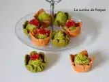 Recette Tartelettes garnies de crème d'avocat