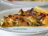 Recette Feuilleté de fanes de betteraves rouges, champignons et chorizo
