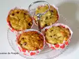 Recette Muffin aux flocons d'avoine, banane, pomme et pépites de chocolat