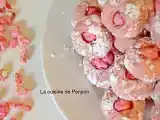 Recette Amaretti à l'arôme de framboise et praline rose