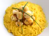 Recette Risotto de noix de st jacques au safran