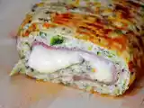 Recette Roulé de courgette farci au jambon et fromage