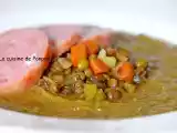 Recette Soupe de lentilles et saucisse de morteau