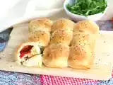 Recette Buns pizza, petits pains fourrés au jambon et au fromage