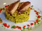Recette Risotto aux champignons des bois accompagné de sardines à l'huile d'olive