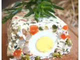 Recette Terrine de macédoine de légumes, estragon et oeufs durs