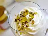 Recette Mousse à la crème de pistache et blancs d'oeufs