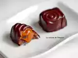 Recette Praline au chocolat noir fourrée de confiture de lait