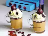 Recette Panna cotta au café garnie de ganache au chocolat, chantilly et griotte au kirsch