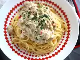Recette Pâtes spaghetti au boeuf et aubergines