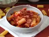 Recette Rigatoni à l'amatriciana, la recette traditionnelle étape par étape