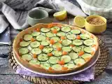 Recette Tarte d'été super rafraichissante: ricotta, concombre et saumon fumé