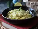 Recette Pâtes crémeuses aux courgettes, citron et yaourt grec