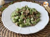 Recette Gnocchi de petits pois à la sauce aux champignons