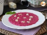 Recette Risotto à la betterave et au gorgonzola : une explosion de couleurs et de saveurs!