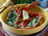 Recette Homard cuit au four en persillade