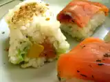 Recette Pseudo maki au saumon mariné et à l'avocat (sans algue nori)