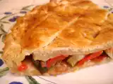Recette Tourte feuilletée à la ratatouille.