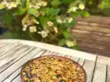 Recette Tarte aux courgettes, citron confit et parmesan (ig bas)