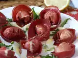 Recette Tortelloni de bresaola farcis à la roquette et à la ricotta : savoureux et prêts en 10 minutes !