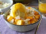 Recette Bingsu à la mangue, le dessert glacé coréen ultra rafraîchissant qui cartonne!