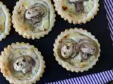Recette Tartelettes pour halloween aux champignons et fromage ail et fines herbes
