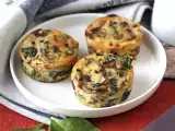 Recette Petits flans aux épinards et aux champignons