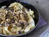 Recette Tagliatelle de crêpes au chocolat et à la cacahuète!
