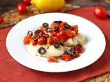 Recette Cabillaud au air fryer avec tomates cerises, olives et citron