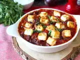 Recette Haricots rouges mijotés à la tomate et feta rôtie