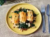Recette Colin aux haricots blancs, épinards et chorizo