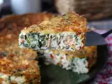 Recette Quiche sans pâte au saumon, épinards et cottage cheese