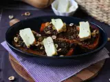 Recette Butternut farcie aux lentilles et halloumi