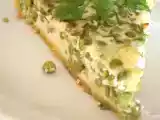 Recette Tarte verte aux petits pois et fromage de brebis