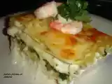 Recette Lasagne de rapinis, sauce béchamel aux crevettes