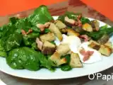 Recette Salade aux jeunes pousses d'épinard et oeufs pochés