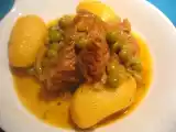 Recette Tajine de veau aux petites pommes de terre et petits pois