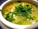 Recette Soupe de maïs aux crevettes st jacques et poisson