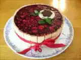 Recette Entremets framboises, chocolat blanc et fruits rouges en gelée